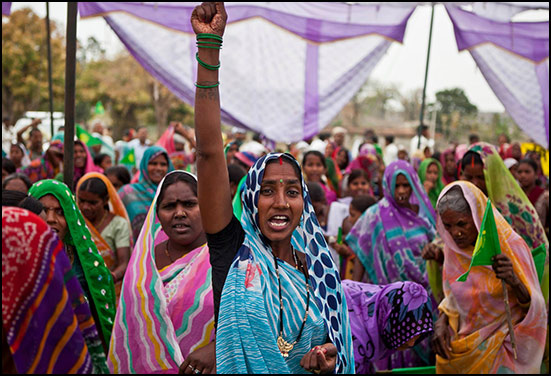 Womens protesting during Save Mahan Forests Movement Womens protesting during Save Mahan Forests Movement